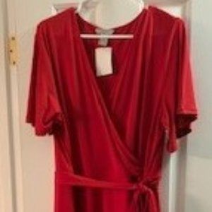 Red A-Line Dress NEW